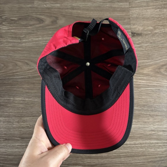 OVO October's Very Own Drake Red 100% Nylon Made In USA Hat - Picture 2 of 5